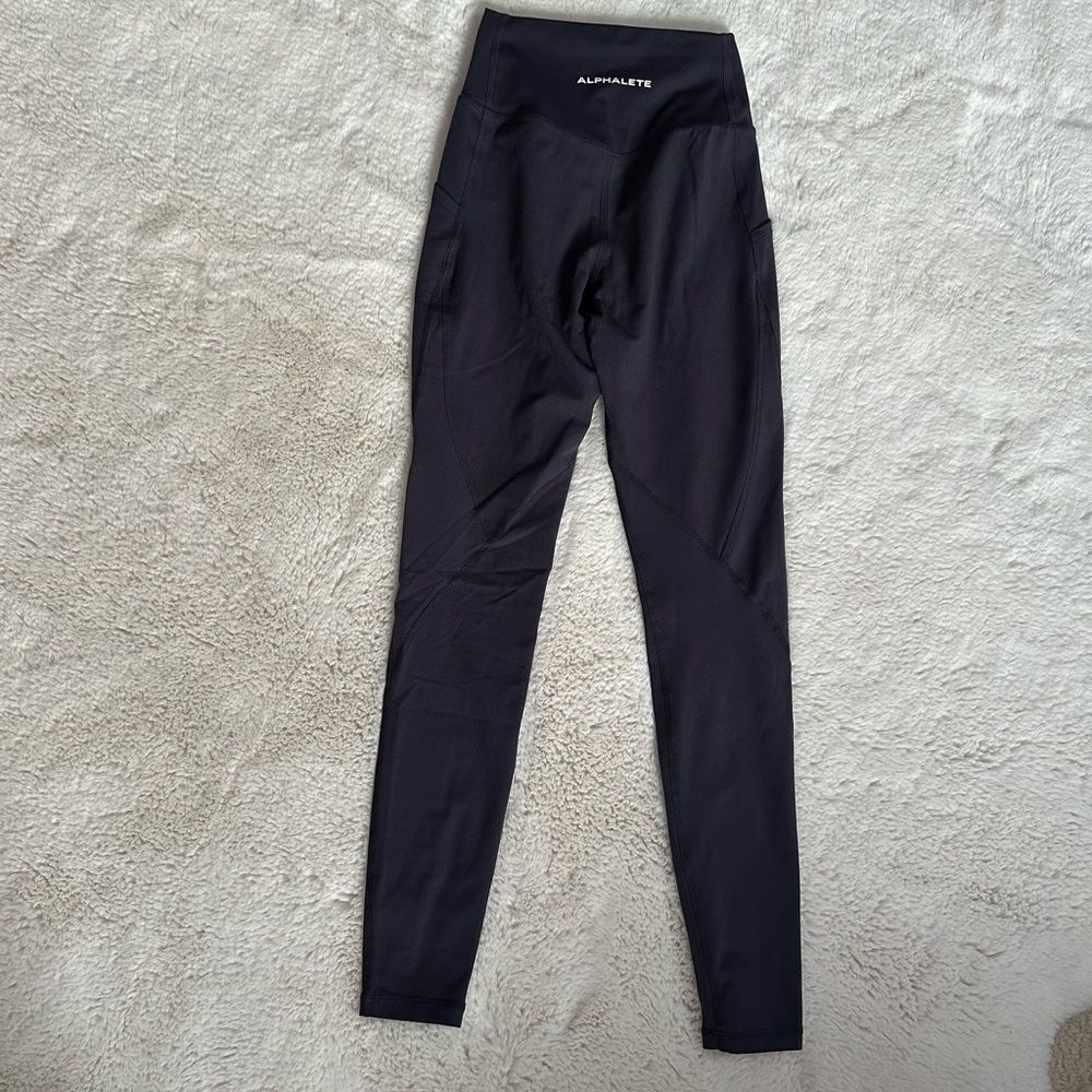 Alphalete gray high rise full length leggings
